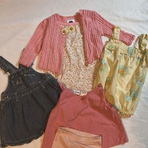 Toddler girls vintage summer bundle